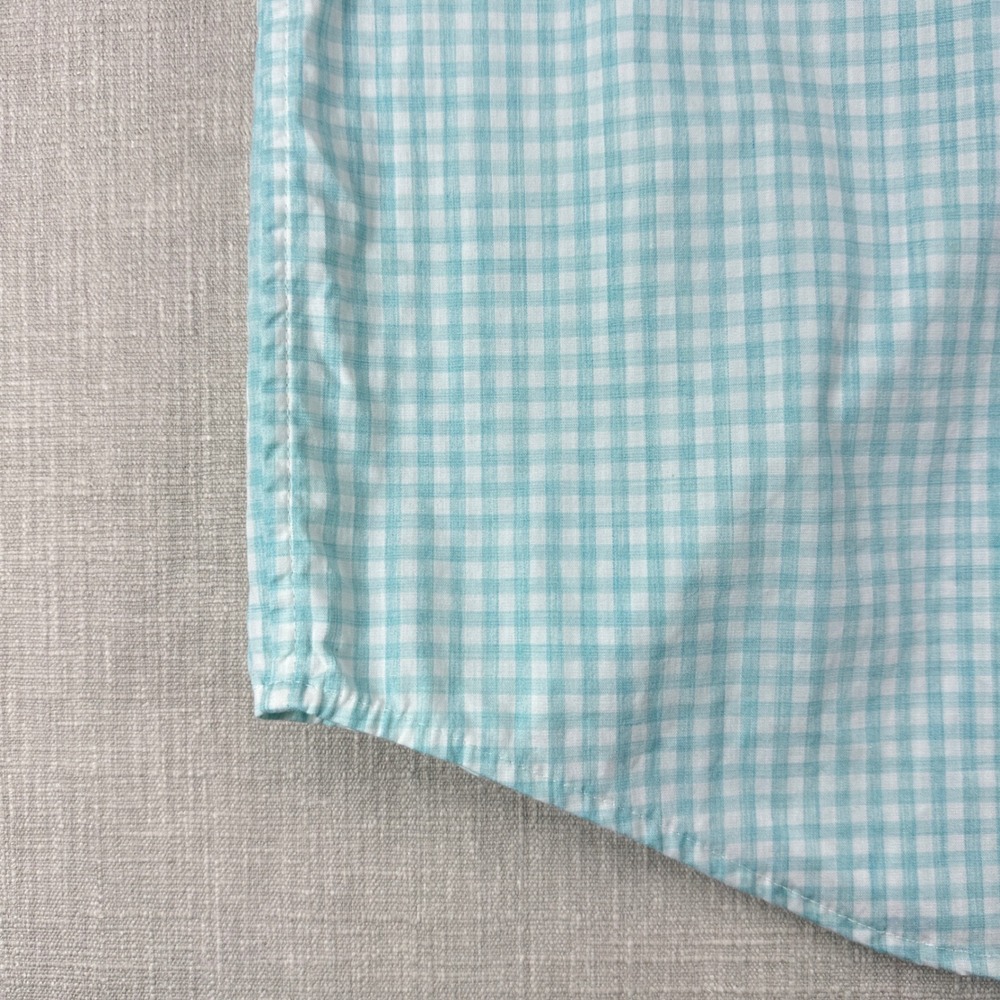 Vineyard Vines Tucker Shirt Mens M Blue Gingham Classic Fit Cotton Stretch - Picture 8 of 14